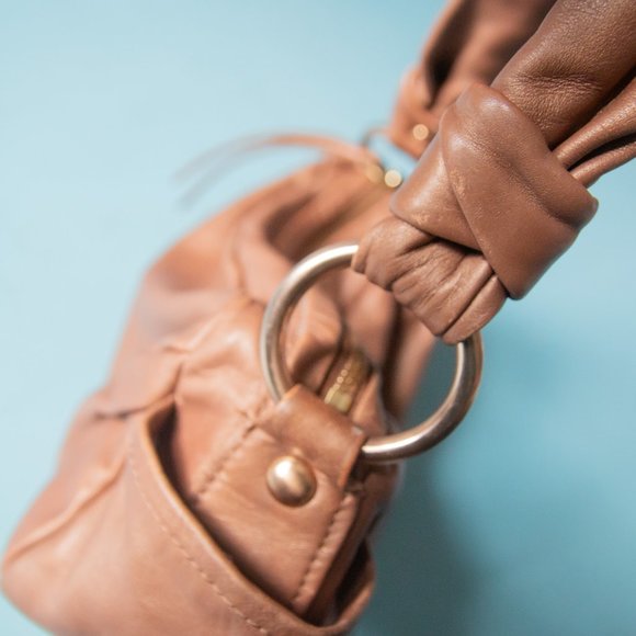 Coach Tan Leather Shoulder Bag - Picture 4 of 12